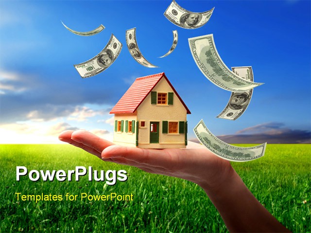 PowerPoint Template about real estate, finance, family