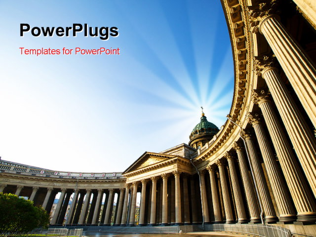 PowerPoint Template about architecture, religion, history