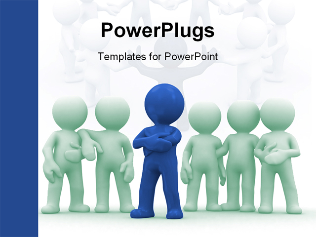 PowerPoint Template about business, communication, competition