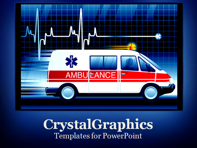 Medicallifeline108 Powerpoint Template Background Of Medical Hospital Ambulance Ambulance Powerpoint Template