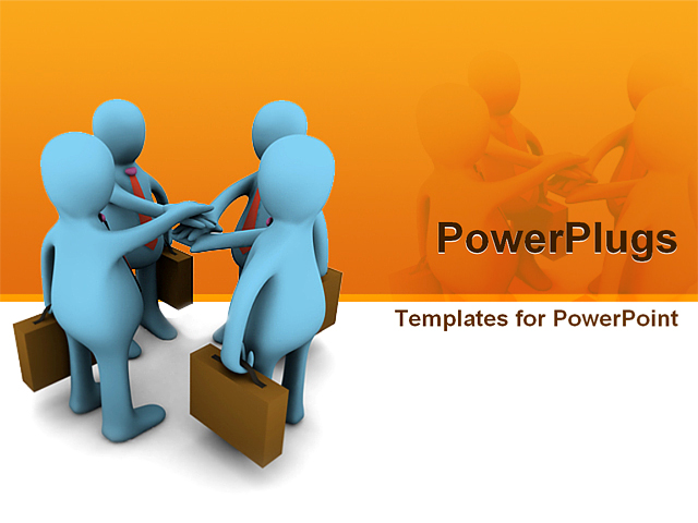 PowerPoint Template about meeting, business, conference