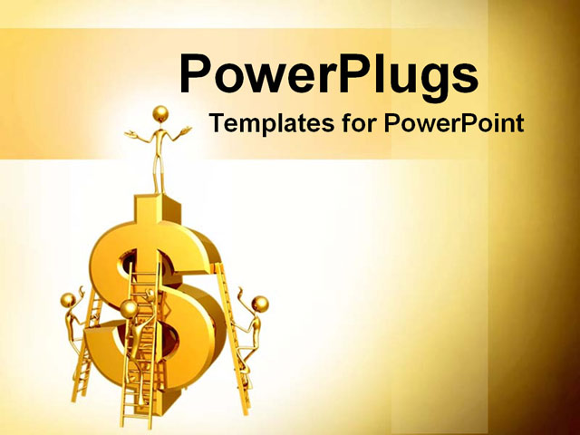 PowerPoint Template about dollar, sign, money