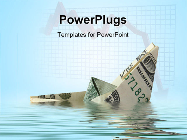 PowerPoint Template about business, finance, recession