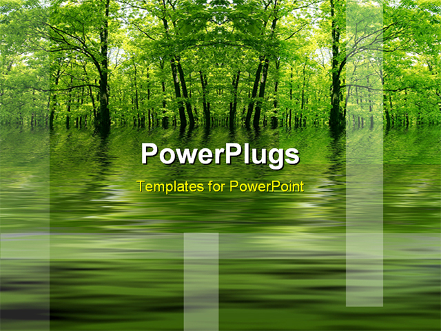 nature 0323 powerpoint template background of trees nature powerpoint template