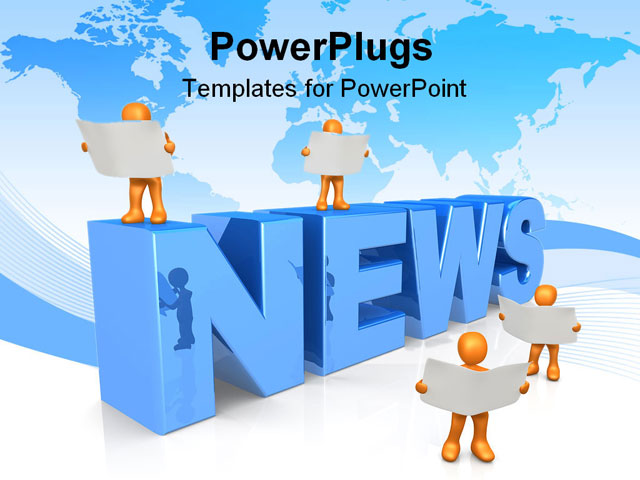 PowerPoint Template about abstract, blank, cgi