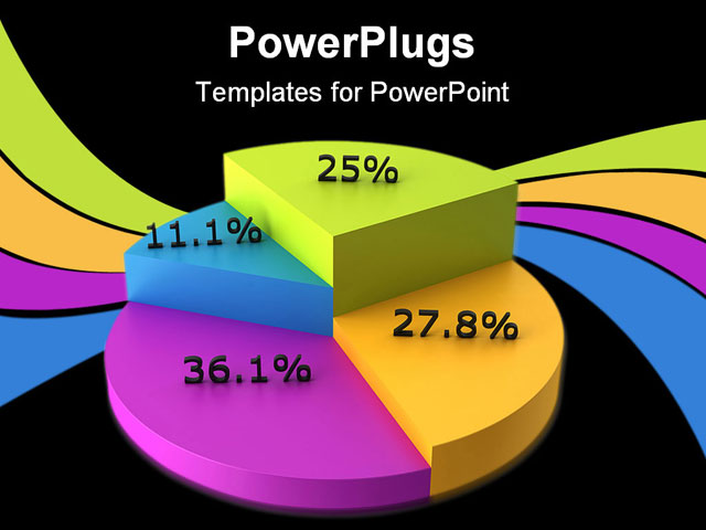 powerpoint template colorful pie chart displaying powerpoint pie chart colors