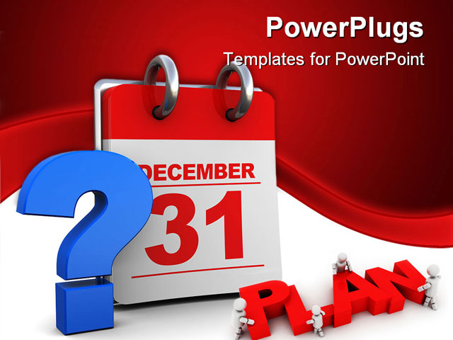 PowerPoint Template about planning, background, blue