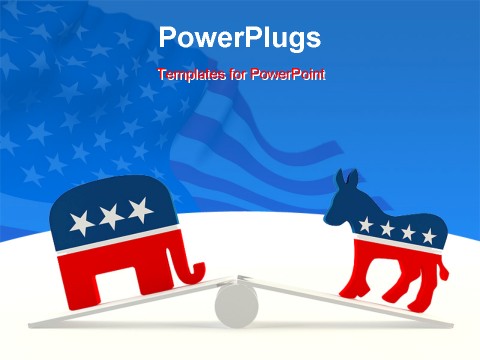 PowerPoint Template about government, law, abstract