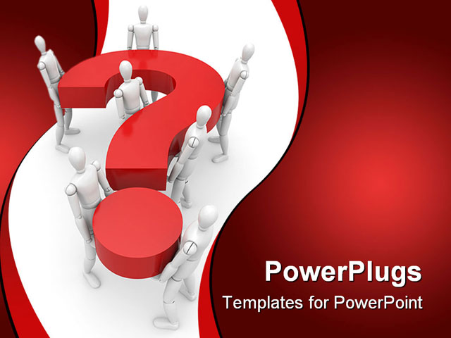 PowerPoint Template about the general question, abstract, answer
