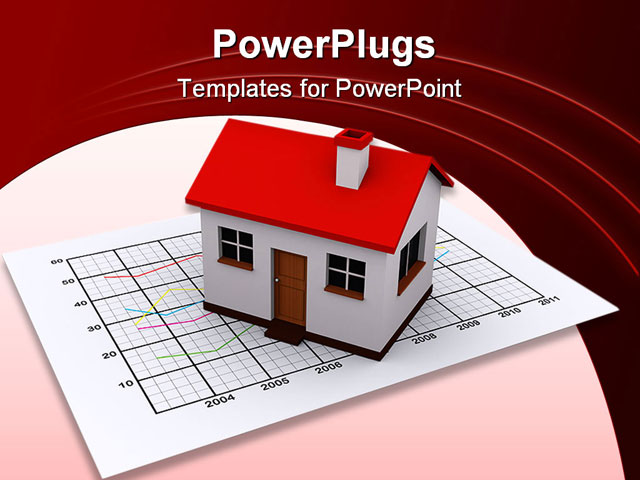 PowerPoint Template about real estate market, analysis, apartment