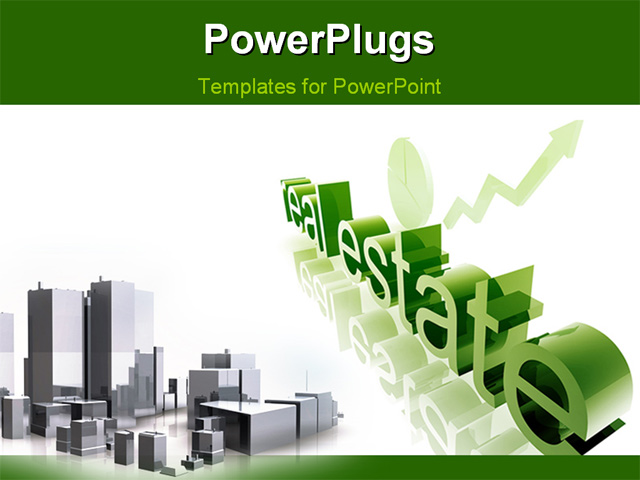 PowerPoint Template about ?real estate, business, finance