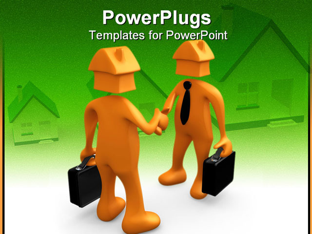 PowerPoint Template about abstract, agreement, business