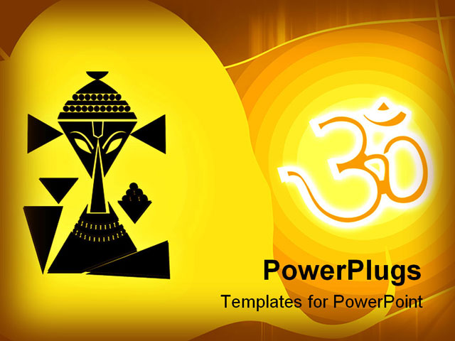 PowerPoint Template about religious, abstract, background