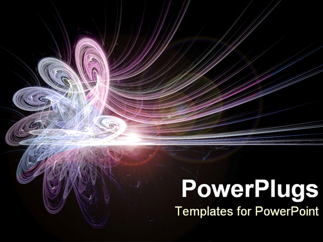 PowerPoint Template about abstract, light, mechanical