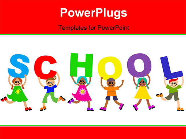 PowerPoint Template about ?children, education, leisure