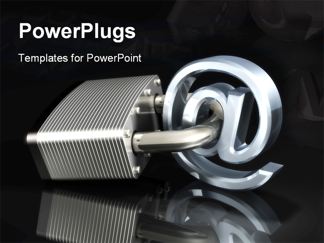 PowerPoint Template about communicate, data, computer