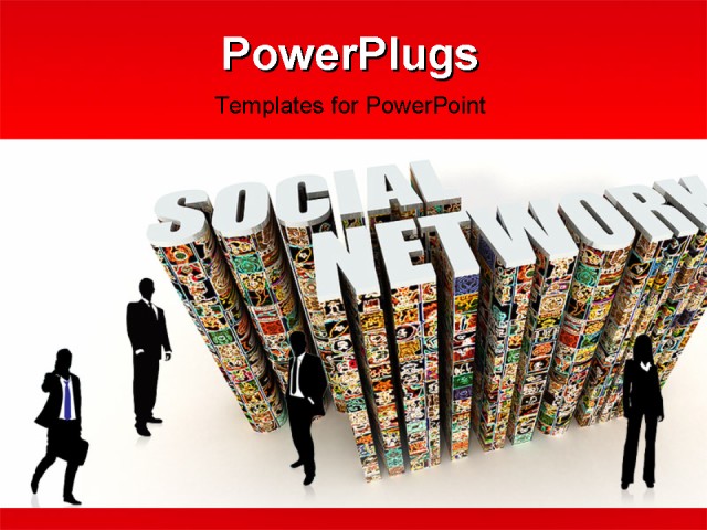 PowerPoint Template about business, people, communication