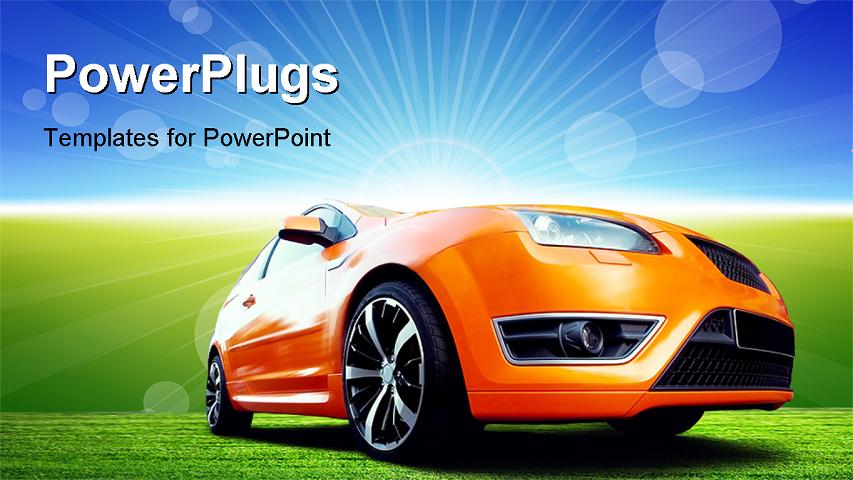 PowerPoint Template about transportation, travel, lifestyle