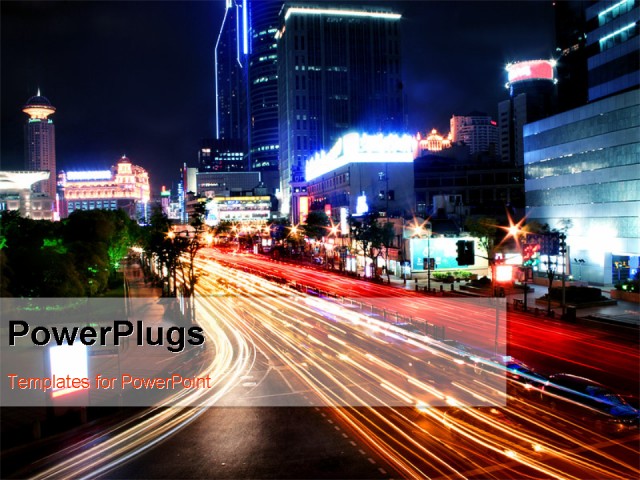 PowerPoint Template about lifestyle, urban living, travel