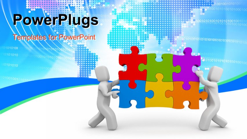 PowerPoint Template about business, people, metaphor