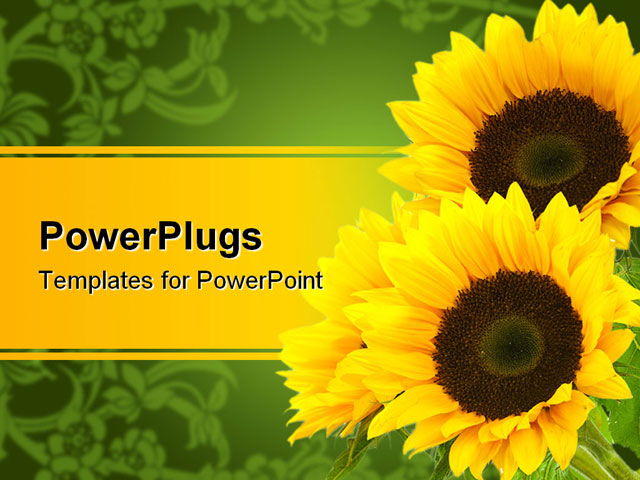 Orange Sunflower Powerpoint Free Sunflowers Powerpoint Template Best Sunset Powerpoint Sunflower Powerpoint Template