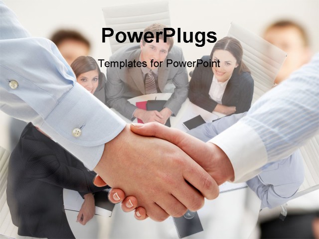 PowerPoint Template about business, people, communication