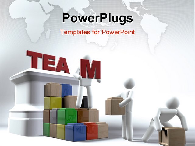 PowerPoint Template about business, people, communication