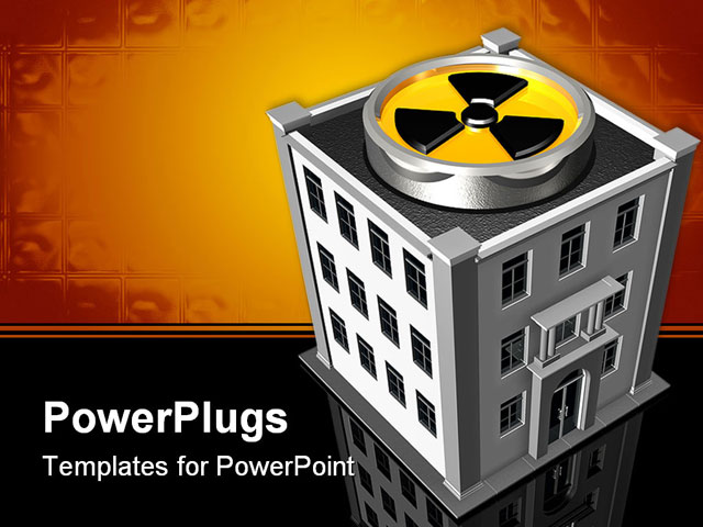 PowerPoint Template about toxic work environment, building, business