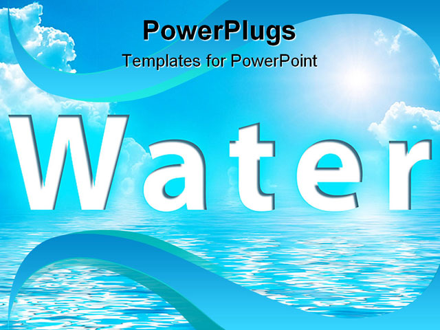 PowerPoint Template about water, abstract, air