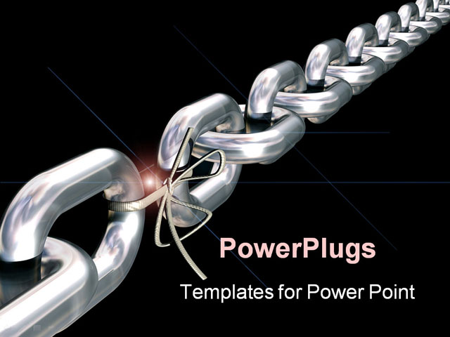Elo+Link chain is only as strong as its weakest link PowerPoint Template ...