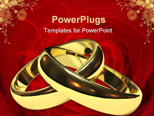 linked-gold-wedding-rings-on-white-background-powerpoint-template