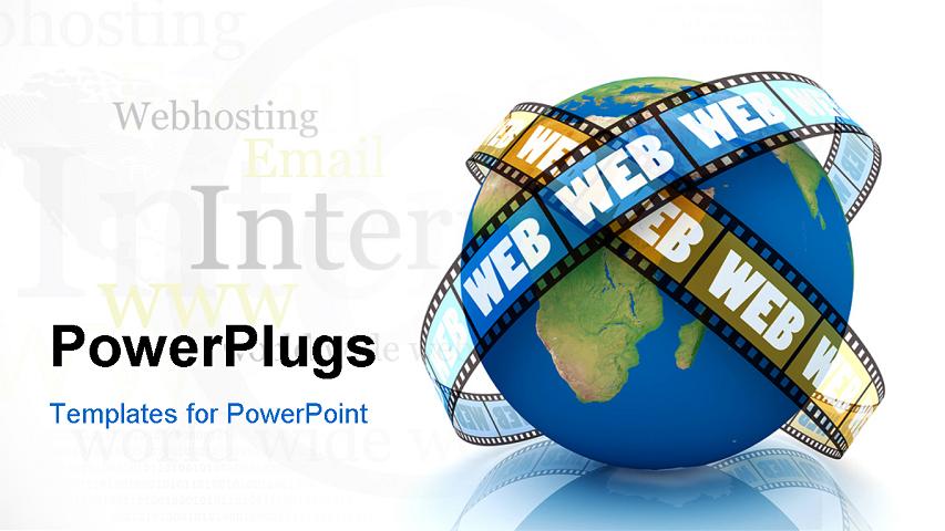 PowerPoint Template about global, communication, business